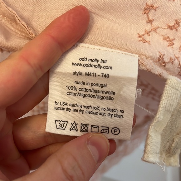 Odd Molly Cotton Blouse Size 2 - Picture 5 of 14